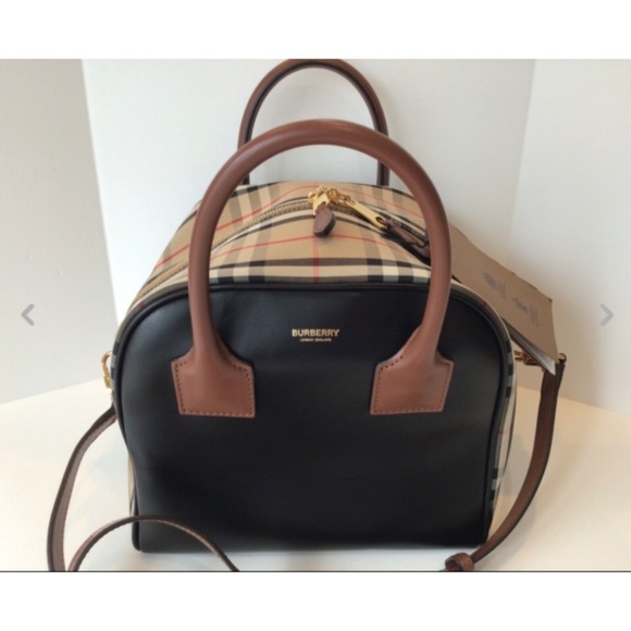 BURBERRY LONDON VINTAGE CHECK CUBED SHOULDERBAG - Picture 2 of 11